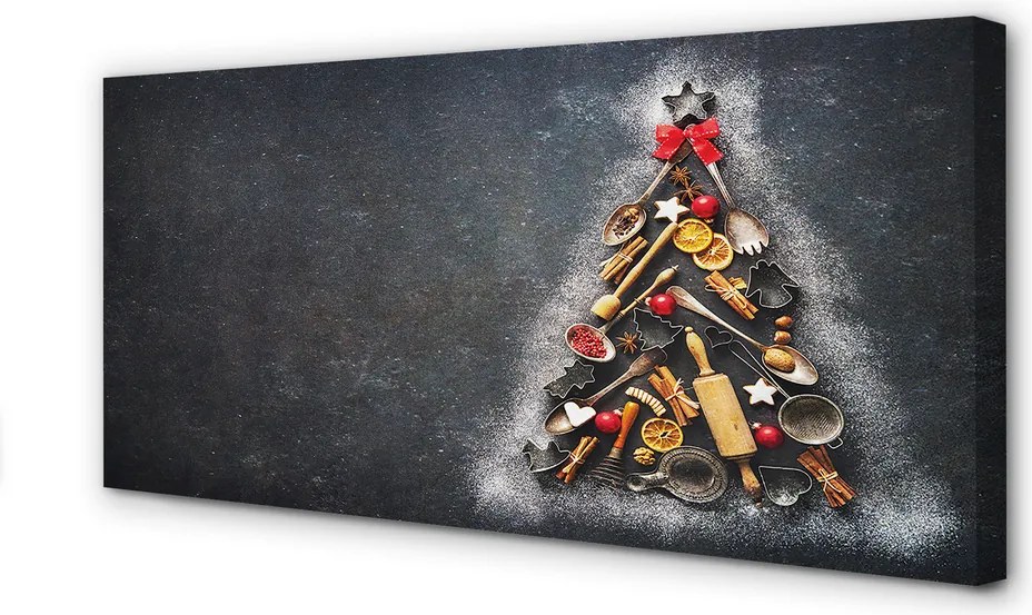 Duży obraz na płótnie Choinka i Dekoracje