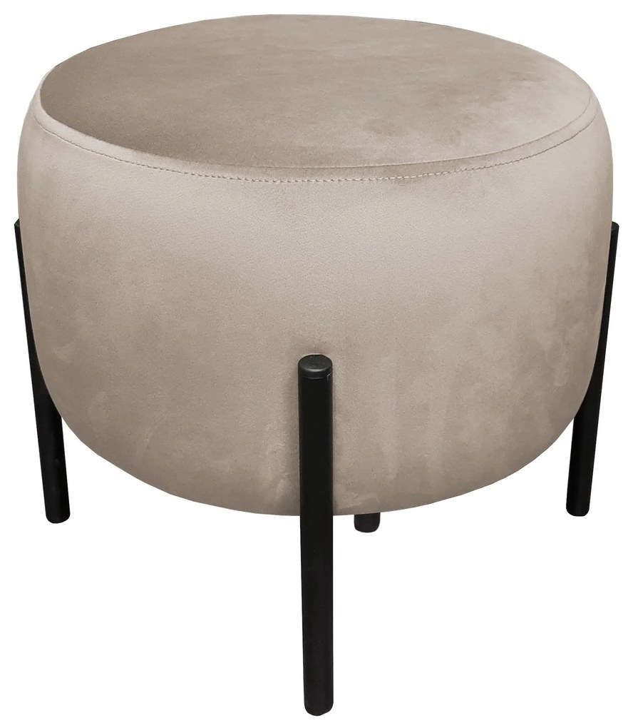 Pufa OLA LOFT ławka podnóżek metal MG09