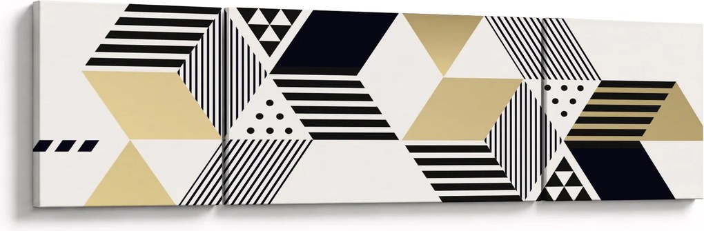 Obraz - Kształty geometryczne N⁰1 (170x50 cm)