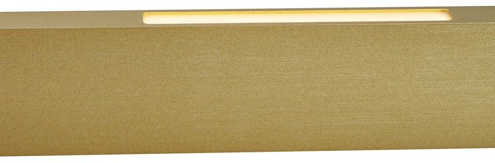 Nowoczesna lampa wisząca mosiężna z diodą LED z 3-stopniową regulacją ściemniania Easylift - Straight