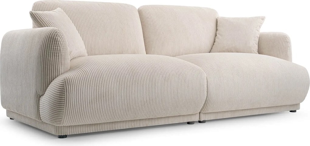 Sofa AMBELIA Dwuosobowa Jasnobeżowa Nowoczesna