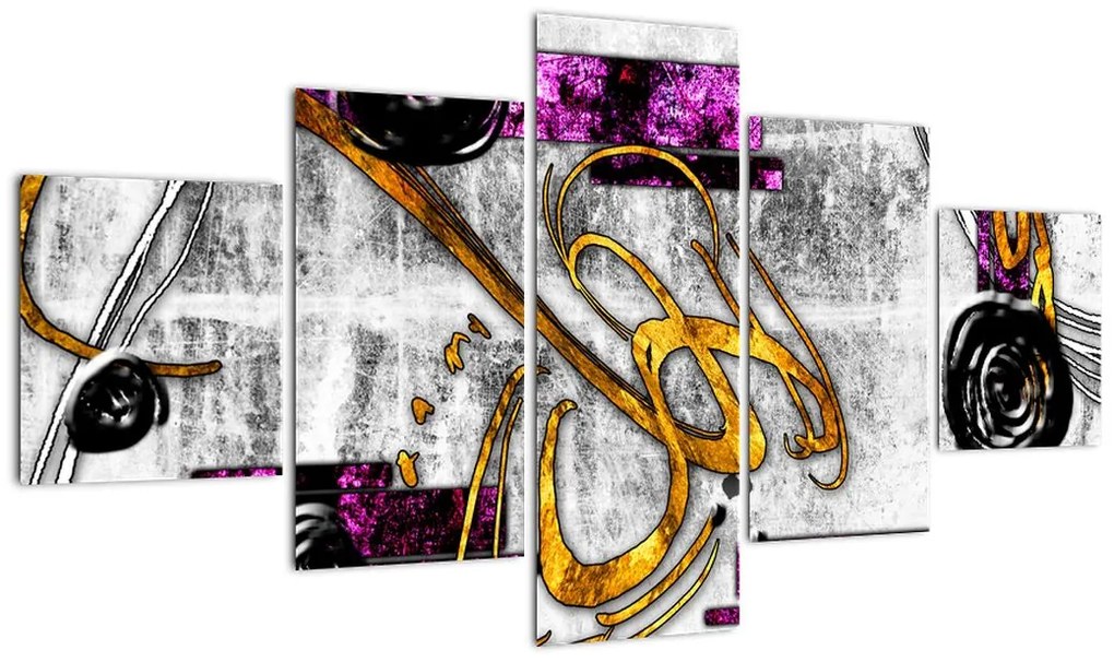 Obraz abstrakcji (125x70 cm)