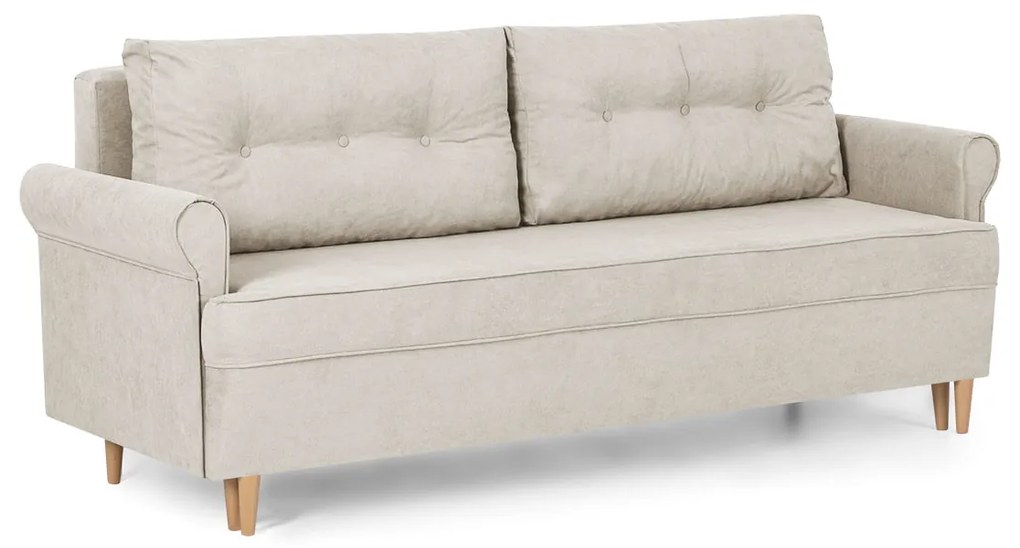 Kanapa sofa 3 os z funkcją spania ELITE Różowy