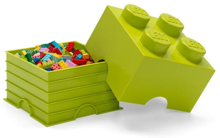 Limonkowy pojemnik kwadratowy LEGO®