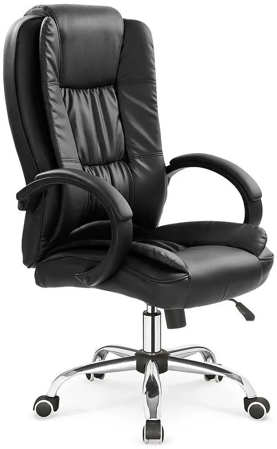 Czarny ergonomiczny biurowy fotel obrotowy A5-R11