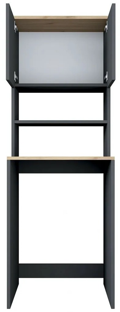 Szafka nad pralką Karin Anthracite and Walnut