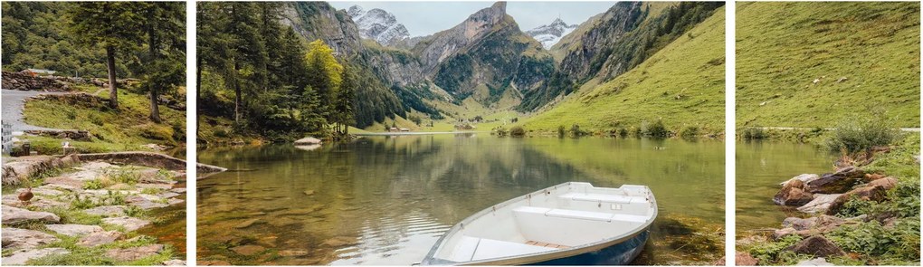 Obraz - Seealpsee, jezioro w Szwajcarii (170x50 cm)