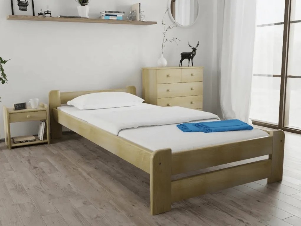 Łóżko Emily 80 x 200 cm, sosna Stelaż: Bez stelaża, Materac: Materac Sommera