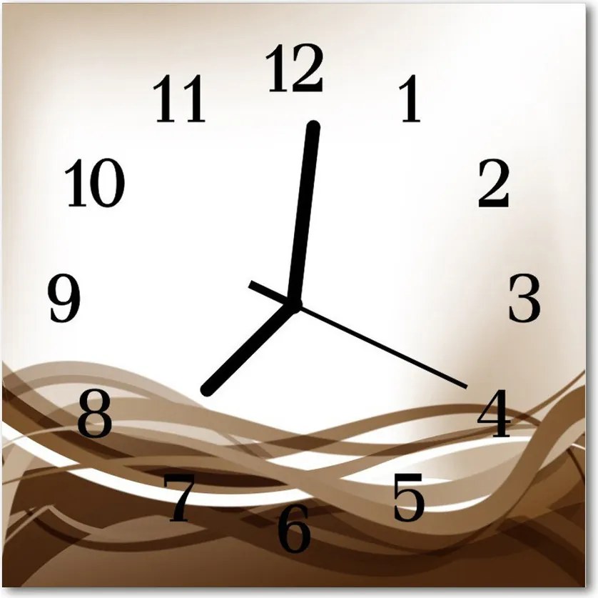 Zegar ścienny kwadrat Abstrakcyjne linie