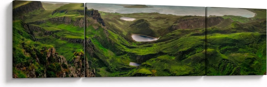 Obraz - Quiraing, Szkocja (170x50 cm)