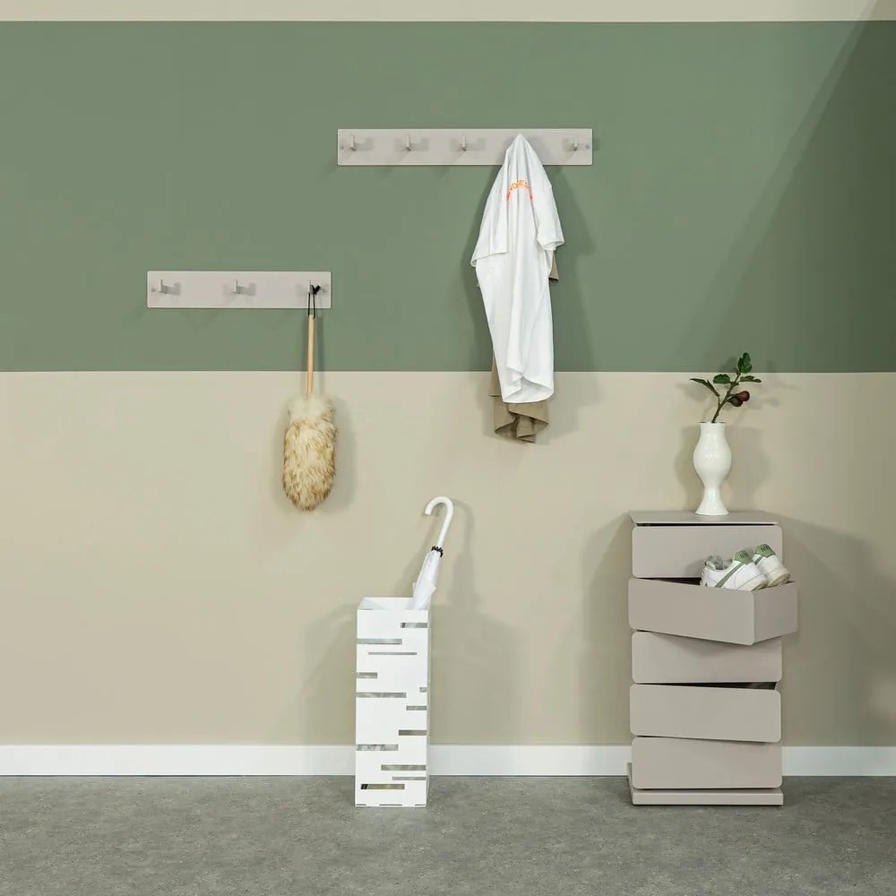 Szarobrązowy metalowy wieszak ścienny 50 cm Leatherman – Spinder Design