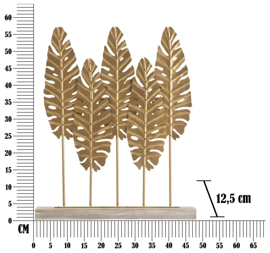 Figurka dekoracyjna w kolorze złota Mauro Ferretti Long Leaf