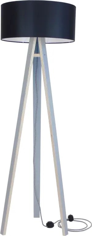 Lampa stojąca Wanda szara, czarny
