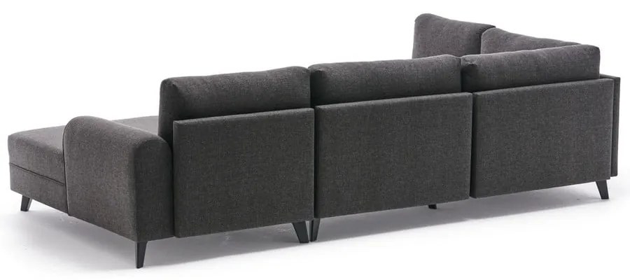 Antracytowy narożnik (w kształcie litery U) Belen – Balcab Home