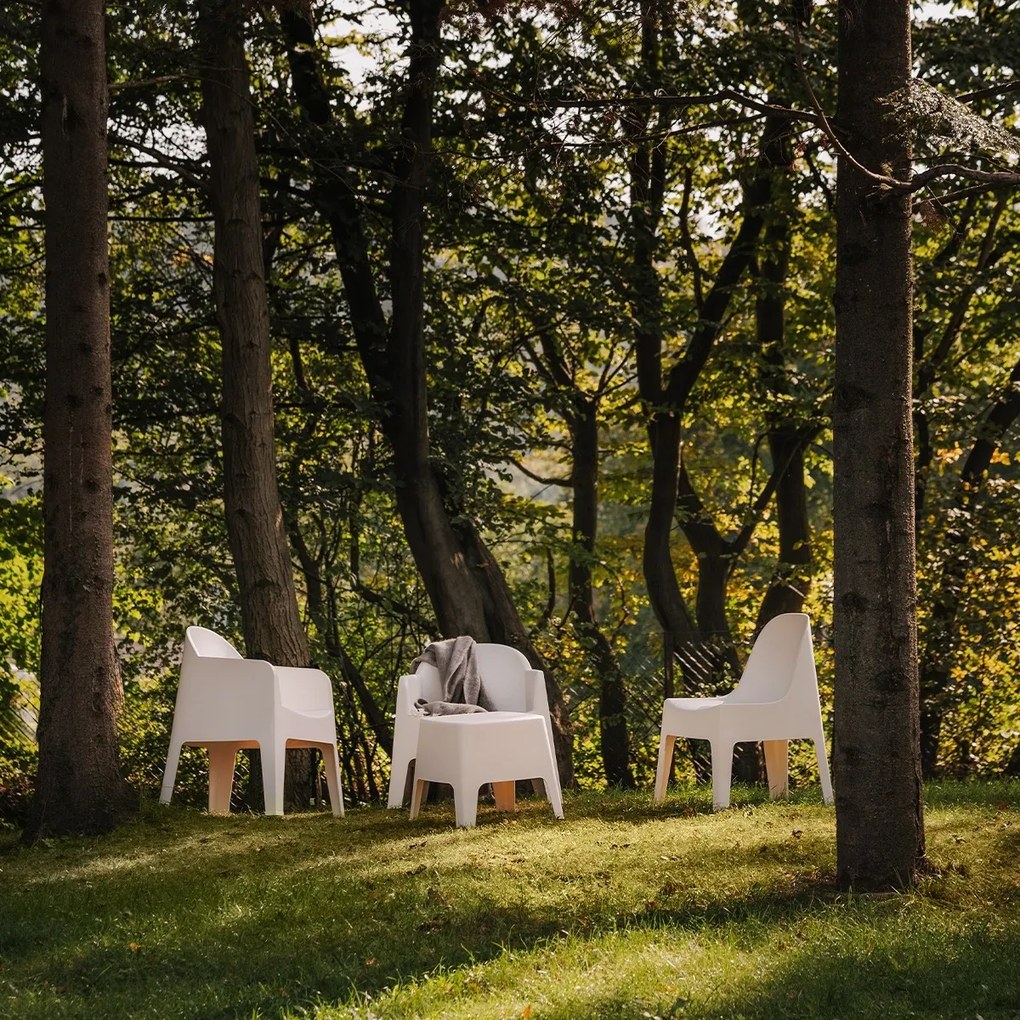 Plastikowe krzesło do ogrodu Milane, bez podłokietników