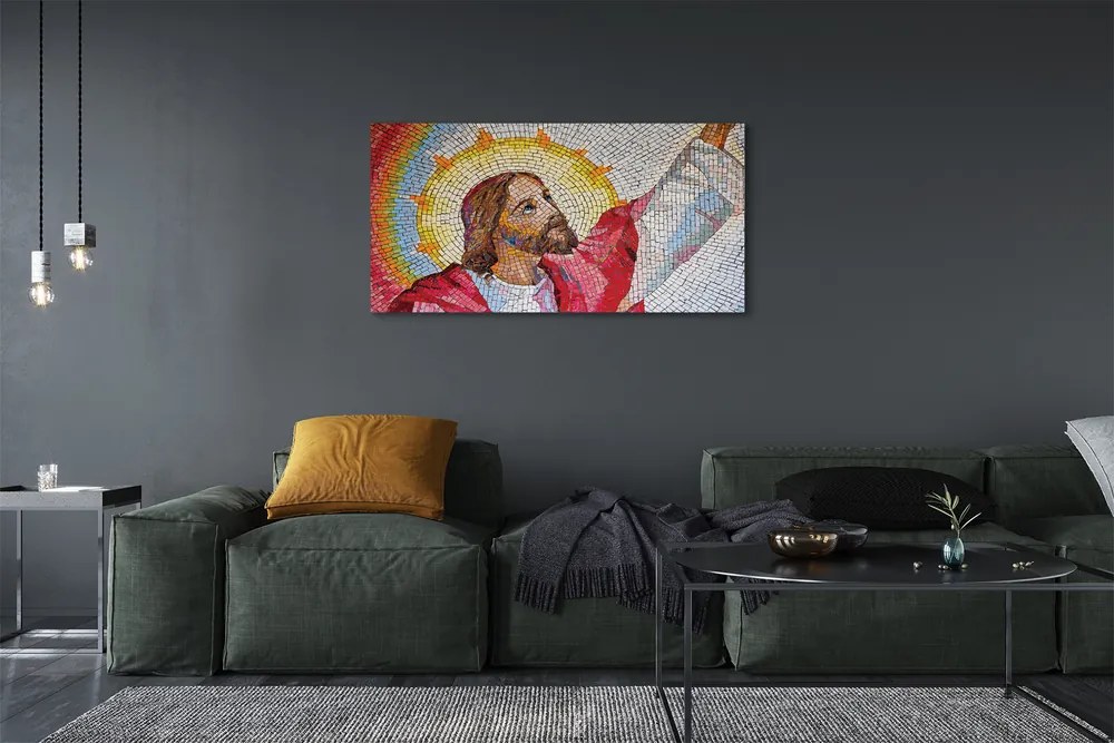 Obraz na płótnie Mozaika z Wizerunkiem Jezusa