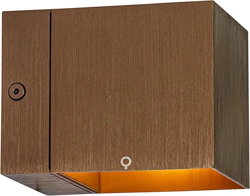 Inteligentna lampa ścienna ciemny brąz 8 cm w tym WiFi G9 - Transfer