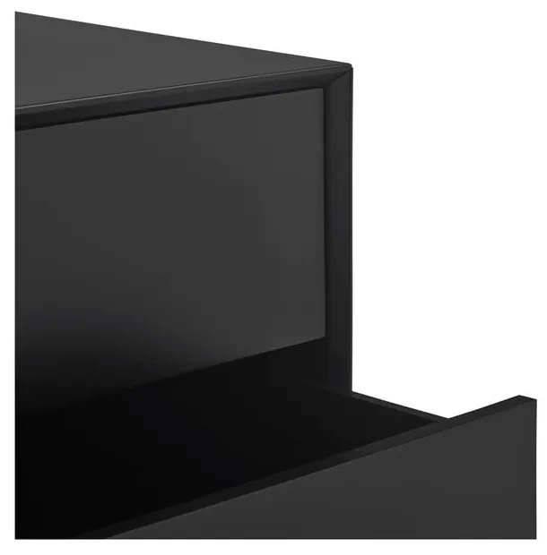 Czarna szafka 120x140x45 cm Platt – Teulat