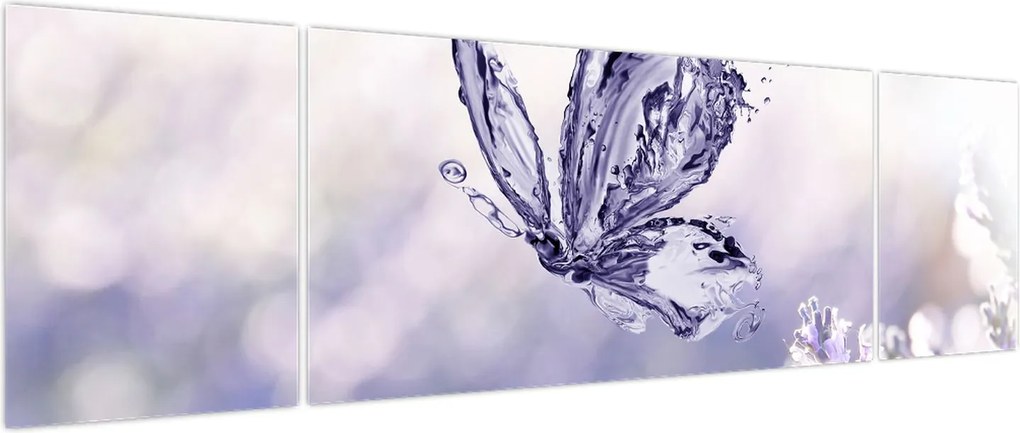 Obraz - Motyl i lawenda (170x50 cm)