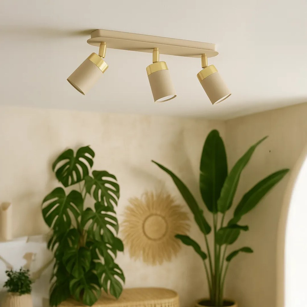 Lampa sufitowa kaszmir, złoty potrójna JOKER CASHMERE/GOLD 3xGU10