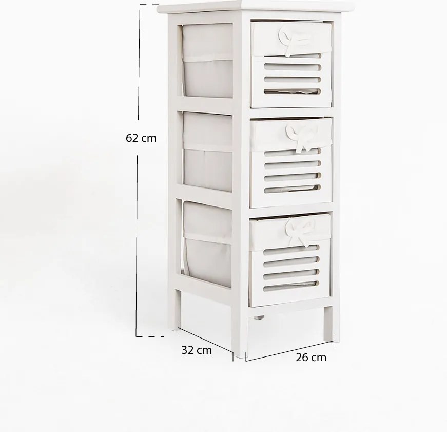 Komoda wska Kirota 3 szuflady