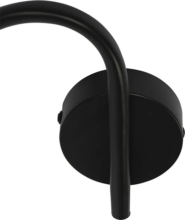 Plafon art deco czarny przydymione szkło 44,5cm 3-źródła światła - Vidro