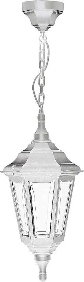 Lampa sufitowa CLIC CLAC 6 w stylu klasycznym - wys. 73 cm - E27 42W - poliamid - ip44 - bia?a