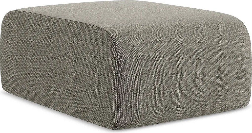 Pufa - z tkaniny bouclé - szary - LANI