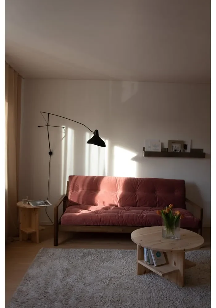 Żółta rozkładana sofa 205 cm Knob – Karup Design