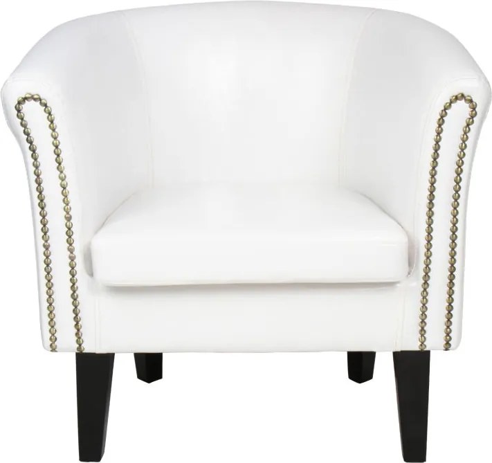 MIADOMODO Zestaw foteli Chesterfield, 58 x 71 x 70 cm, biały