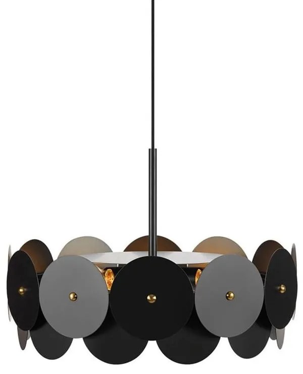 Czarna lampa wisząca Markslöjd Vegas, ø 53 cm