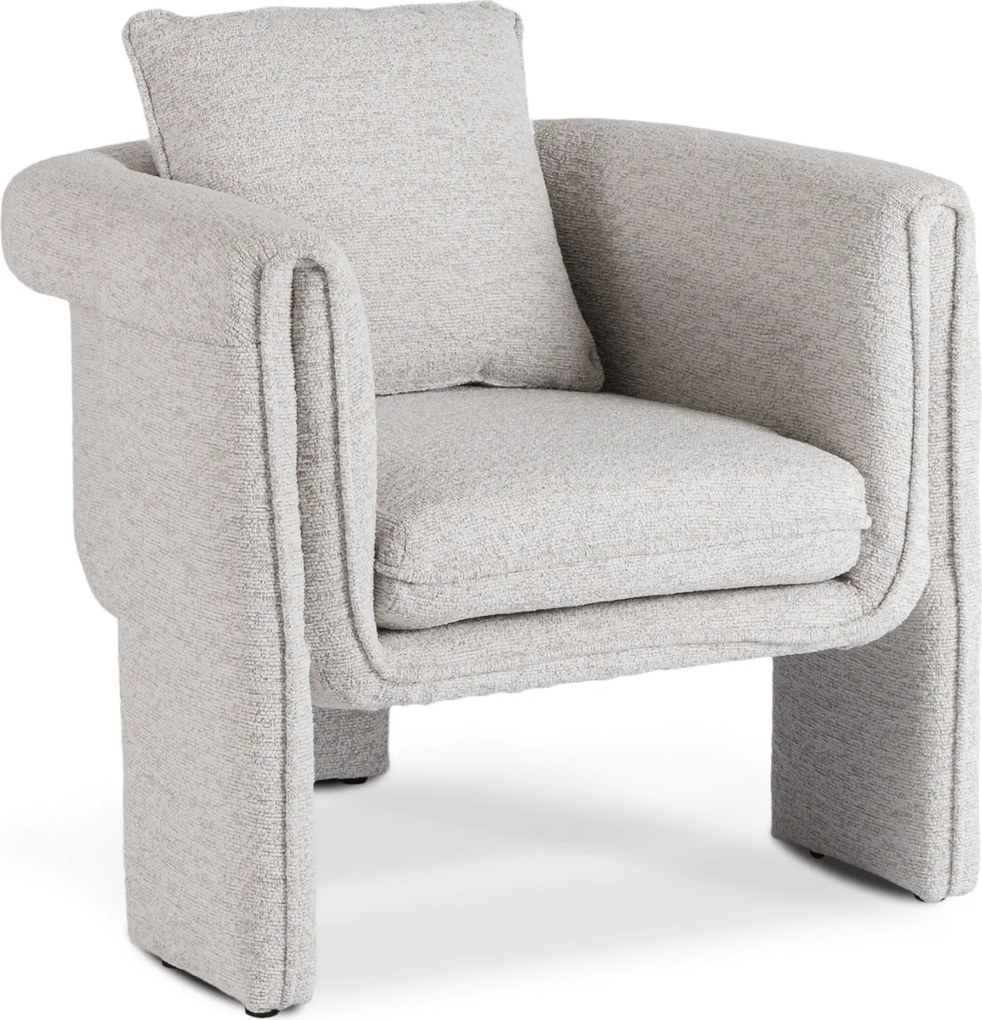 Fotel Wypoczynkowy do Salonu GALA Szary Nowoczesny