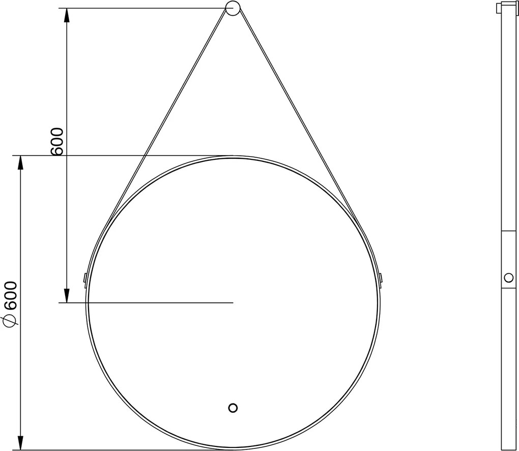 Lustro łazienkowe LED 2884
