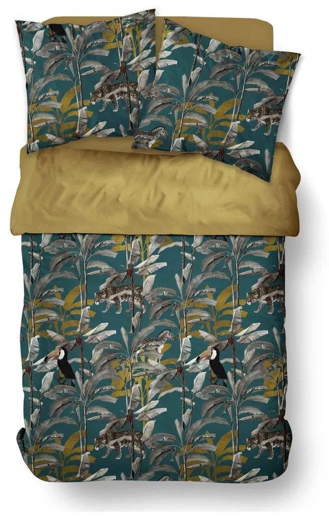 Pościel bawełniana 220 x 240 cm AIRY DAWN, wzór roślinny
