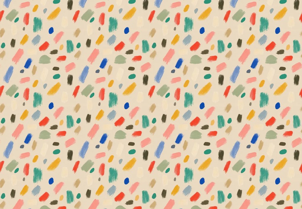 Fototapeta - Kolorowe plamy (196x136 cm)