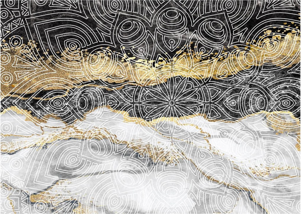 Obraz - Mandala w marmurze (70x50 cm)
