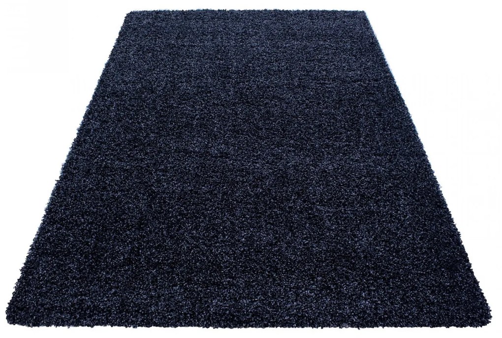 Dywan shaggy jednokolorowy granatowy 300 cm x 400 cm