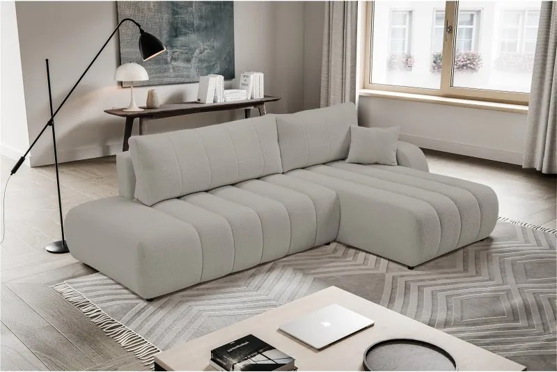 Narożnik wolnostojący BALOO Prawy w tkaninie LAMBI 13