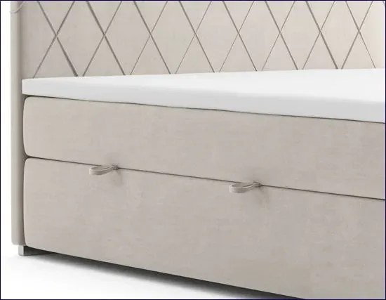 Małżeńskie łóżko kontynentalne Ahus 160x200 - 32 kolory