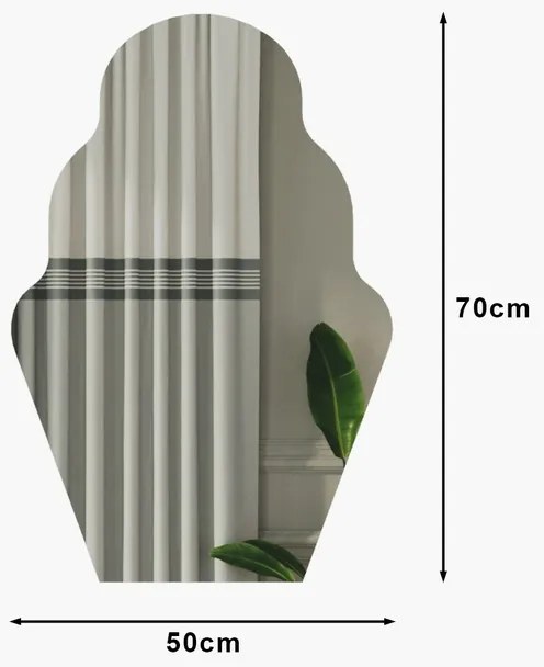 Lustro Perilla Black 50 x 70 cm