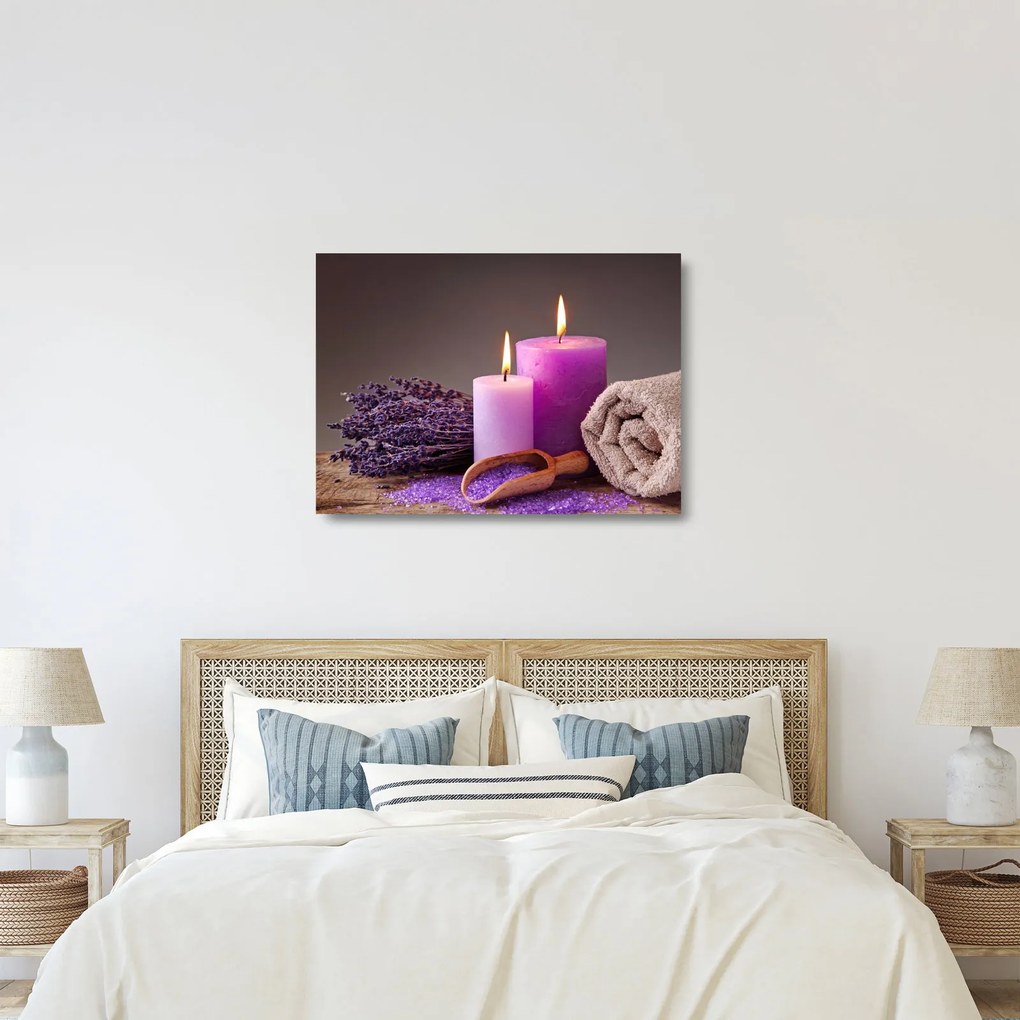 Obraz na szkle - rzeczy spa (70x50 cm)