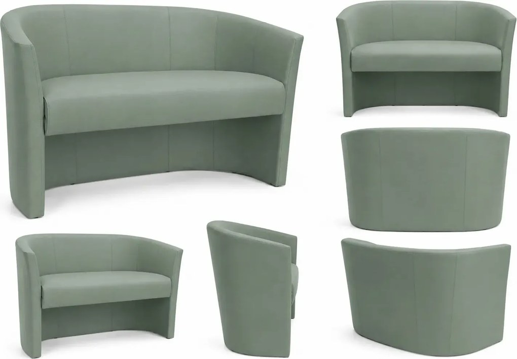 Sofa CLUB tapicerowana tkanina Eko-skóra : Kolor tkaniny - EKO-SKÓRA - 7D, Typ tkaniny - Eko-skóra