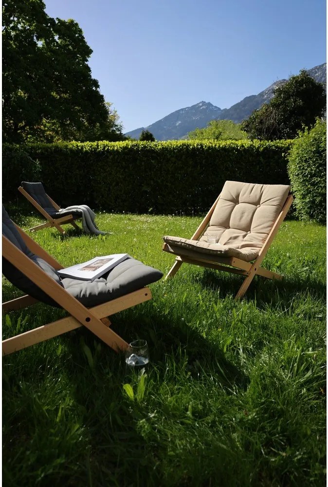 Fotel składany Karup Design Boogie Raw/Brown