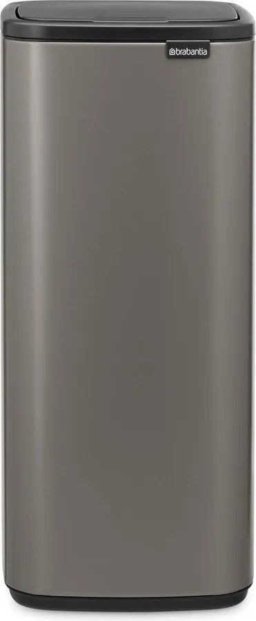 Szary stalowy kosz na śmieci otwierany na dotyk 30 l Bo Touch – Brabantia