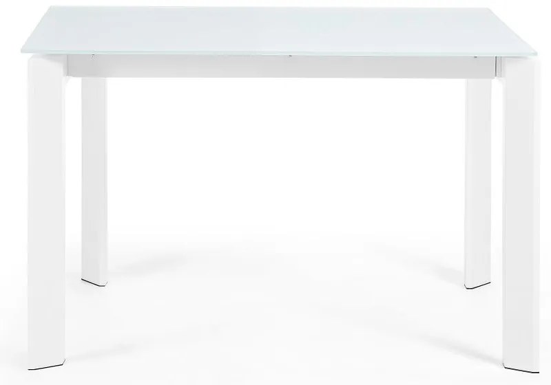 Rozkładany stół z dodatkowym blatem ze szklanym blatem 80x120 cm Axis – Kave Home