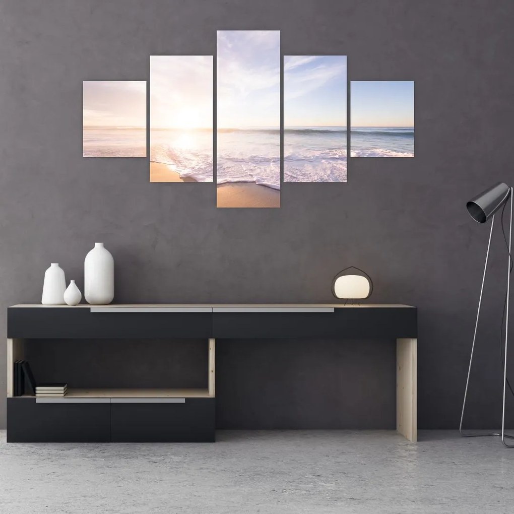 Obraz piaszczystej plaży (125x70 cm)