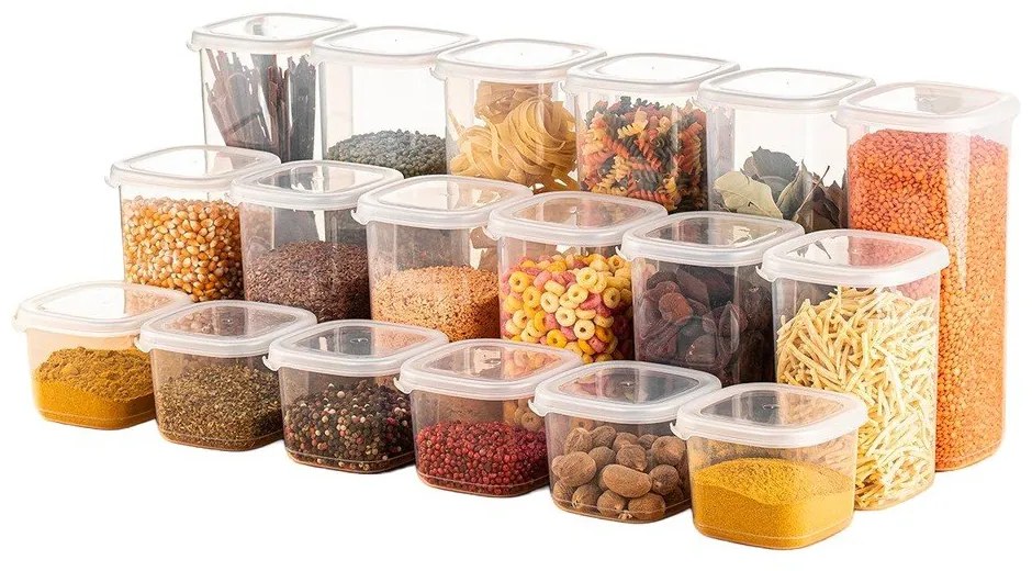 Pojemniki na żywność 18 szt. na żywność Fresco – Hermia