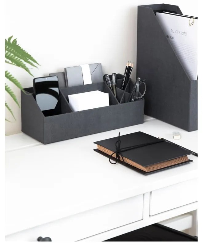 Kartonowy organizer na artykuły papiernicze Elisa Canvas Paper Laminate – Bigso