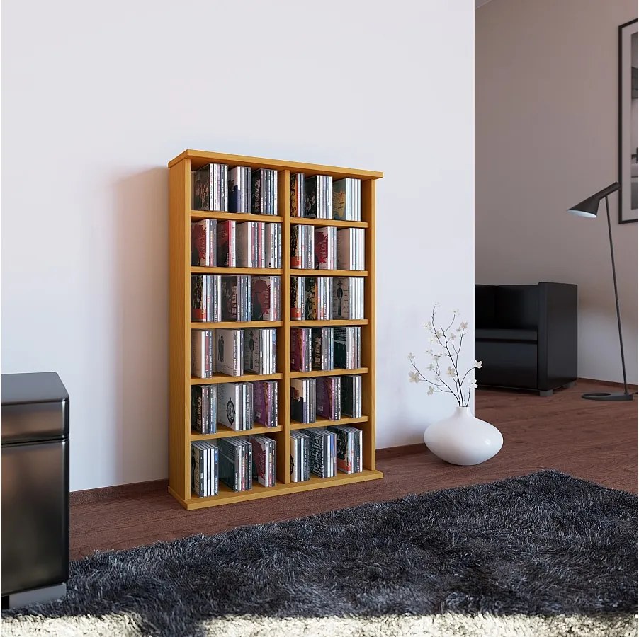 Drewno CD DVD Stand Shelf Cabinet Ronul