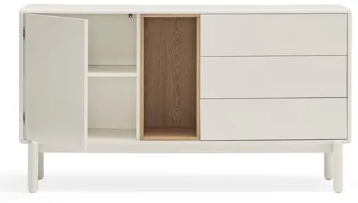 Biała komoda 140x76x40 cm Corvo – Teulat